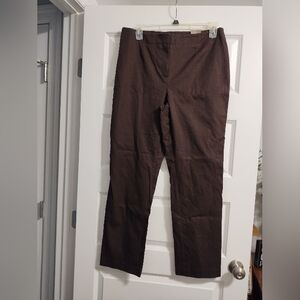 Brown Straight-Leg Women's Pants